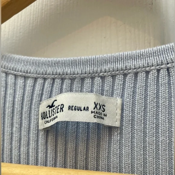 Hollister Light Blue Ribbed Dress - Picture 3 of 3